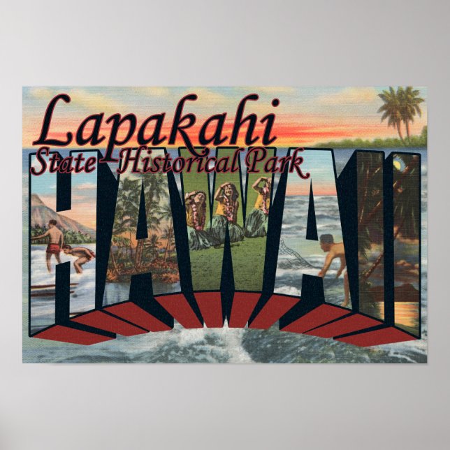 Lapakahi Staat Historischer Park, Hawaii Poster (Vorne)