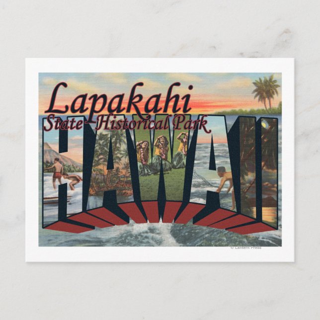 Lapakahi Staat Historischer Park, Hawaii Postkarte (Vorderseite)