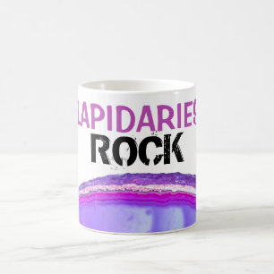 *~* LAPIDARIES ROCK Stones Lapidary Agate Crystals Kaffeetasse
