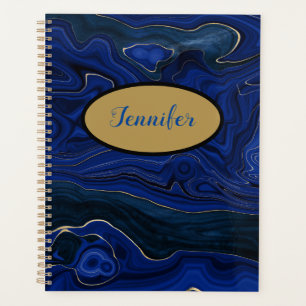 Lapis Blue Agate Wirbel Personalisiert Planer