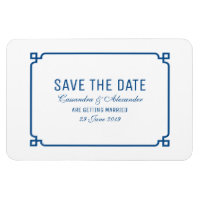 Lapis Blue Deko Chic Save the Date