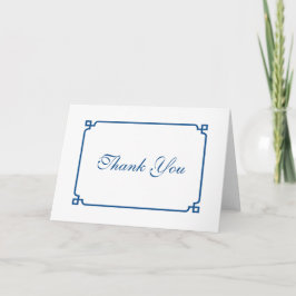 Lapis Blue Deko Chic Wedding Vielen Dank Dankeskarte