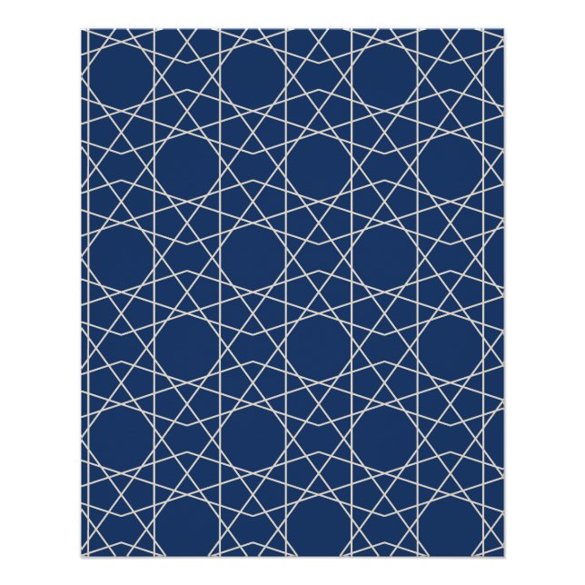 Lapis Elfenbein-Geometrie Poster (Vorderseite)