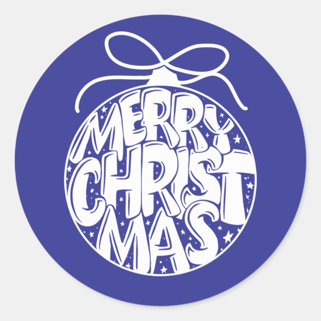 Lapis Frohe Weihnachtsfeiertage Runder Aufkleber (Vorderseite)