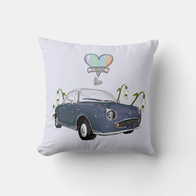 Lapis Grey Figaro pillow Kissen (Vorderseite)