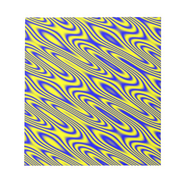 Lapis Lasuli Swirlies Notepad Notizblock (Vorderseite)