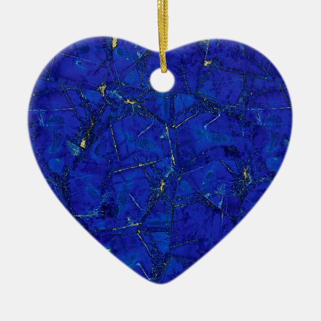 Lapis Lazuli Keramik Ornament (Vorne)
