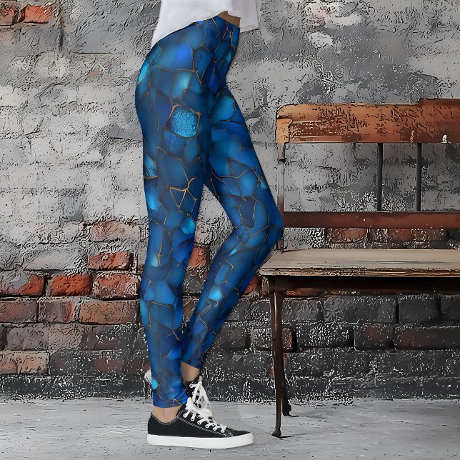 Lapis Lazuli Leggings (Vibrant Blue Lapis Lazuli Leggings)
