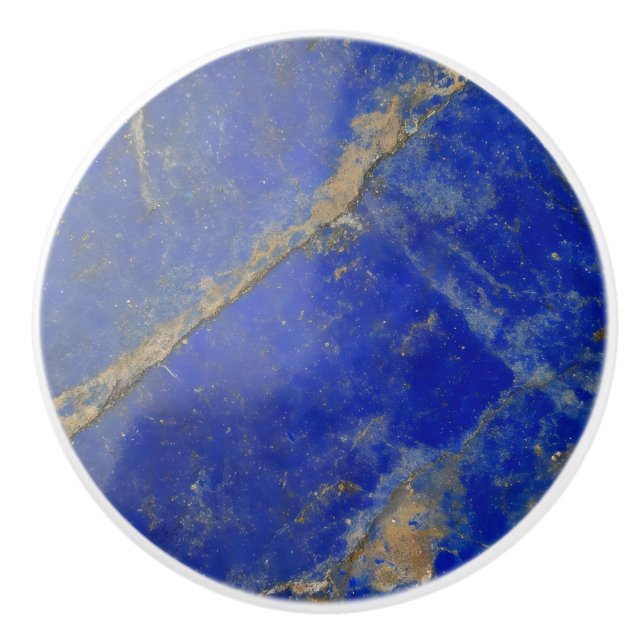 Lapis Lazuli Pattern Keramikknauf (Vorderseite)