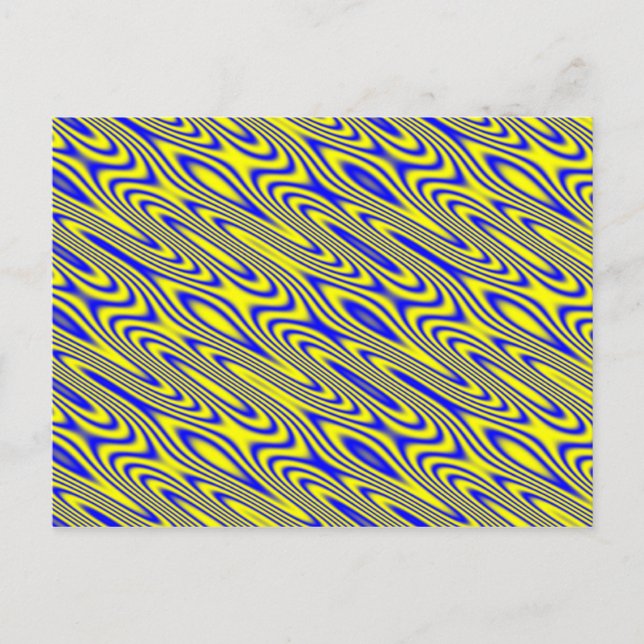 Lapis Lazuli Swirt Abstraktes Muster Postkarte (Vorderseite)