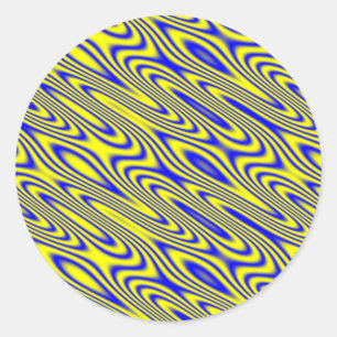Lapis Lazuli Wirbel Abstractes Muster Aufkleber