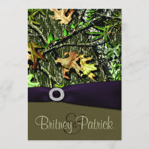 Lapis Lila Hunting Camouflage Hochzeitseinladungen Einladung