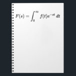 Laplace-Transformation-Gleichung, mathematische Gr Notizblock<br><div class="desc">Laplace Transformation Formel, eine sehr nützliche Gleichung in vielen Bereichen der Wissenschaft</div>