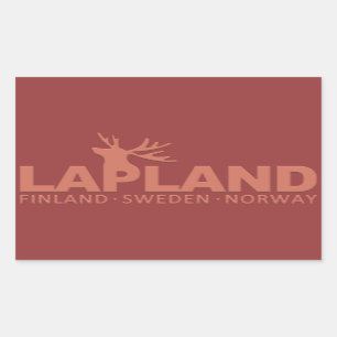 LAPLAND-Aufkleber Rechteckiger Aufkleber