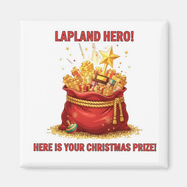 Lapland Hero Christmas Prize Reward Motivation Mag Magnet (Vorne)