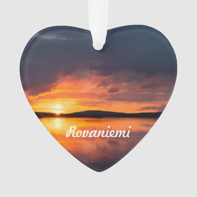 Lapland Sunset Ornament (Vorderseite)