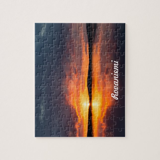 Lapland Sunset Puzzle (Vertikal)