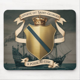 Laporte dit Saint Georges Wappen 1 Mousepad