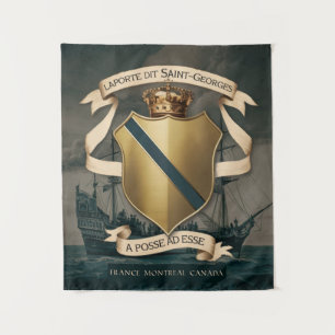 Laporte dit Saint Georges Wappen 1 Wandteppich