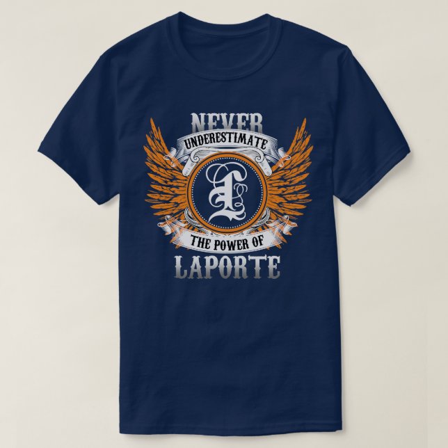 Laporte Name Shirt nie unterschätzen Power (Design vorne)