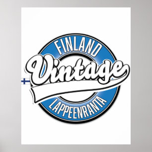 Lappeenranta Finnland Reise Logo Poster