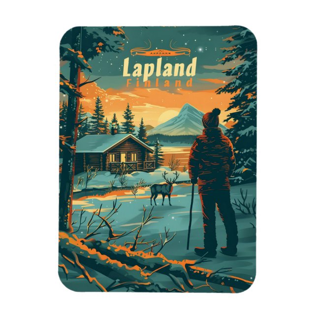 Lappland Finnland Magnet (Vertikal)