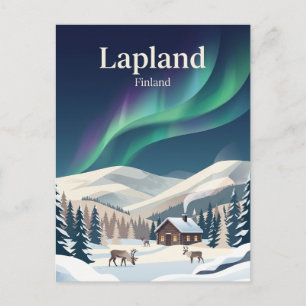 Lappland Finnland Postkarte