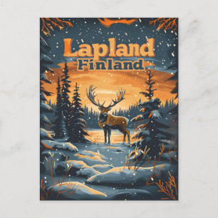 Lappland Finnland Postkarte