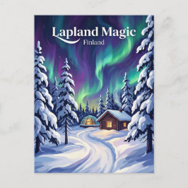 Lappland Finnland Postkarte