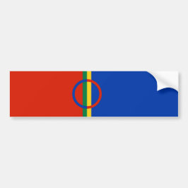 Lapplandflagge (Weihnachten) (Sami) (Laplander) Autoaufkleber