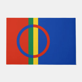 Lapplandflagge (Weihnachten) (Sami) (Laplander) Fußmatte