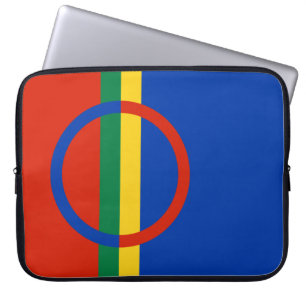 Lapplandflagge (Weihnachten) (Sami) (Laplander) Laptopschutzhülle
