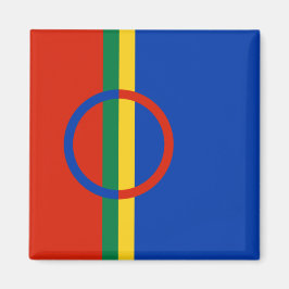 Lapplandflagge (Weihnachten) (Sami) (Laplander) Magnet