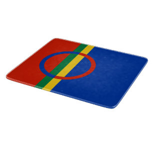 Lapplandflagge (Weihnachten) (Sami) (Laplander) Schneidebrett