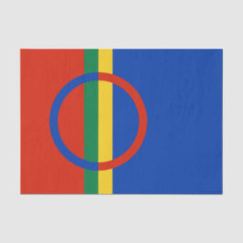 Lapplandflagge (Weihnachten) (Sami) (Laplander) Seidenpapier