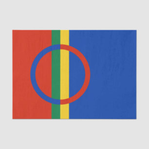 Lapplandflagge (Weihnachten) (Sami) (Laplander) Seidenpapier