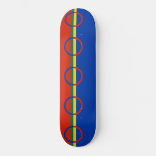 Lapplandflagge (Weihnachten) (Sami) (Laplander) Skateboard
