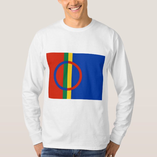 Lapplandflagge (Weihnachten) (Sami) (Laplander) T-Shirt (Vorderseite)