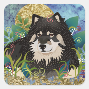 LAPPY BLISS quadratische Aufkleber