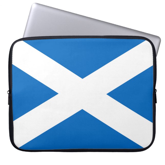 Laptop-Ärmel mit schottischer Flagge Laptopschutzhülle (Vorderseite)