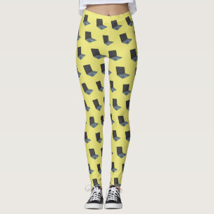 Laptop-Cartoon-Illustration Leggings