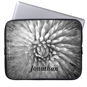 Laptop-Computer Hülsen-Agave nagelt Schwarzes u. Laptopschutzhülle