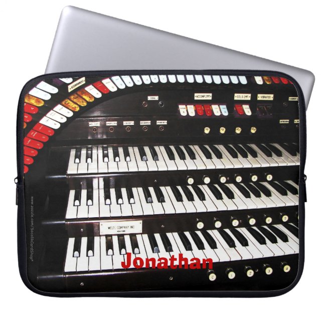 Laptop-Computer Hülsen-Antiken-Organ-Tastatur Laptopschutzhülle (Vorderseite)