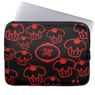 Laptop-Computer Hülsen-kleine Kuchen mit Monogram Laptopschutzhülle