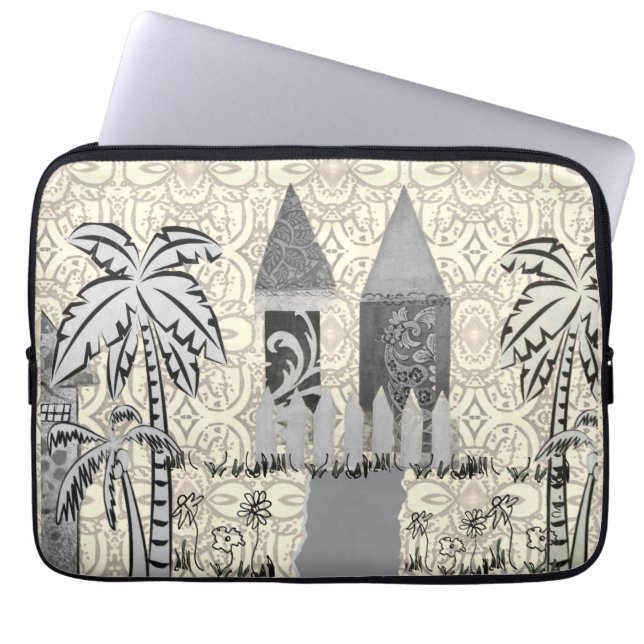 Laptop Cover - Garden Towers-2  (Vorderseite)