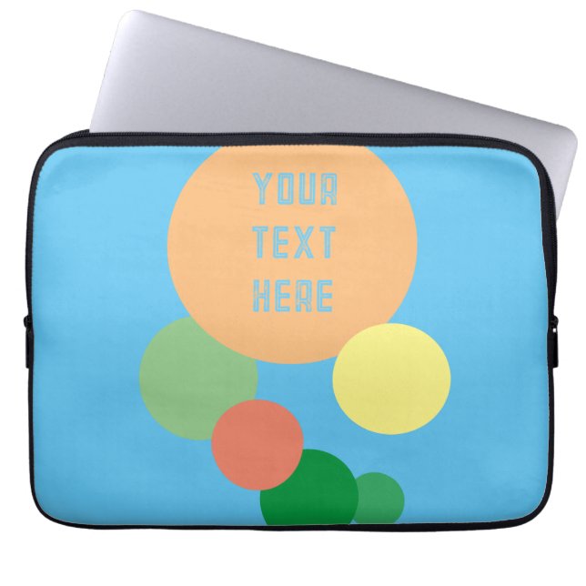 Laptop-Gehäuse pastellfarbene Regenbogen-Kreis Nam Laptopschutzhülle (Vorderseite)