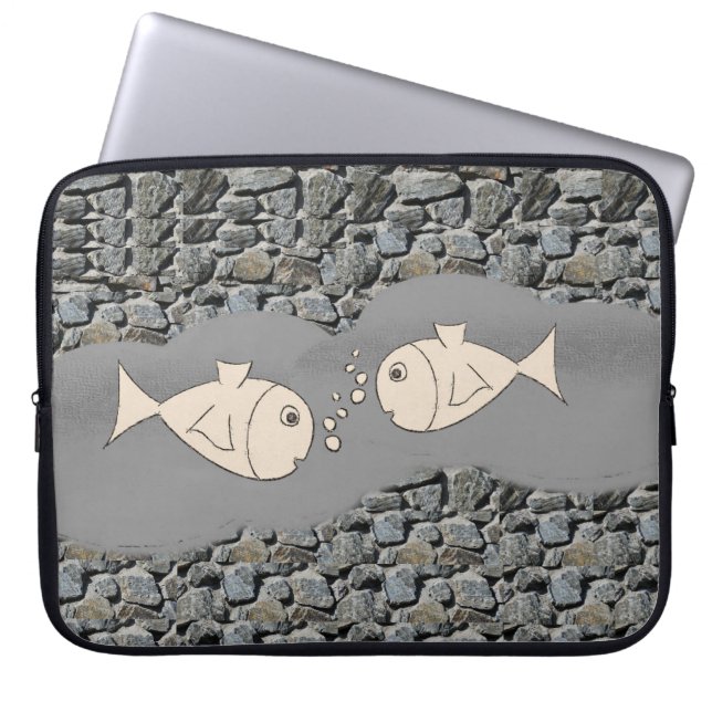 Laptop-Hülle Fisch Laptopschutzhülle (Vorderseite)