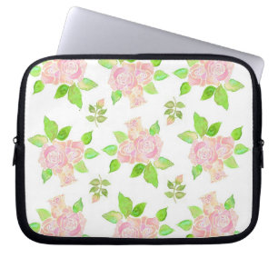 Laptop-Hülle mit altrosa Rosen Laptopschutzhülle