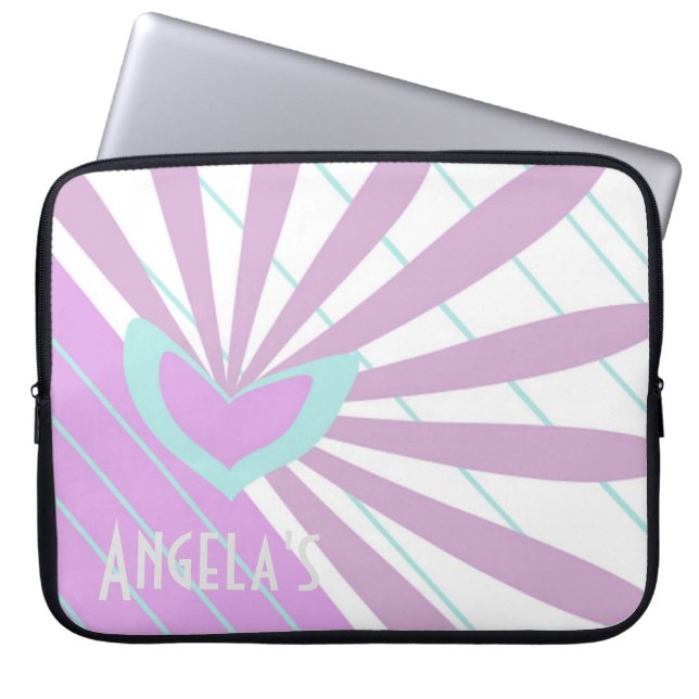 Laptop-Hülle mit Herz Laptopschutzhülle (Vorderseite)