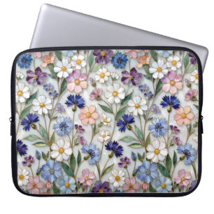 Laptop-Hülle mit Wildblumenmuster Laptopschutzhülle